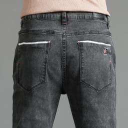 Pánské úzké džíny slim fit bavlna stretch casual kalhoty denim streetwear móda 2025 - náhled 7