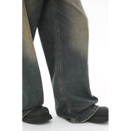 Pánské široké džíny volného střihu vintage wash casual denim kalhoty streetwear - náhled 7