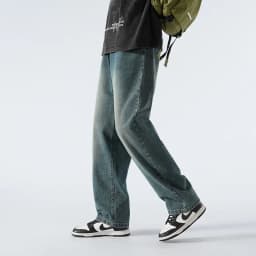 Džíny pro vysoké muže 115cm délka rovný střih slim fit kalhoty extra dlouhé nohy - náhled 5