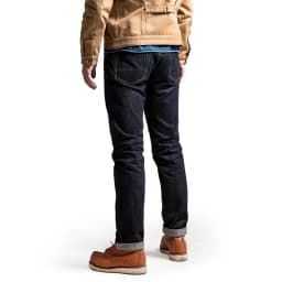 Pánské raw denim džíny 17oz těžké indigo selvedge kalhoty nevyprané unsanforized - náhled 5
