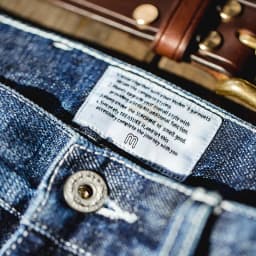 Pánské džíny rovný střih střední pas těžká denim bavlna retro style podzimní kalhoty - náhled 6