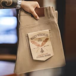 Pánské khaki džíny 11.7OZ selvedge denim rovné kalhoty casual denimové kalhoty - náhled 4