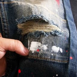Pánské rovné džíny s potiskem - pohodlné strečové kalhoty casual styl jaro podzim - náhled 6