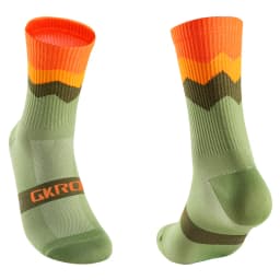 Kompresní cyklistické ponožky unisex pro silniční a MTB kola sportovní outdoorové - náhled 2