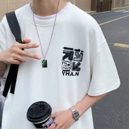 Pánské tričko s krátkým rukávem graffiti potisk M-8XL unisex abeceda cartoon - náhled 6