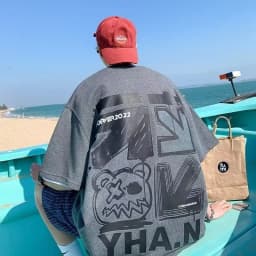 Pánské tričko s krátkým rukávem graffiti potisk M-8XL unisex abeceda cartoon - náhled 5