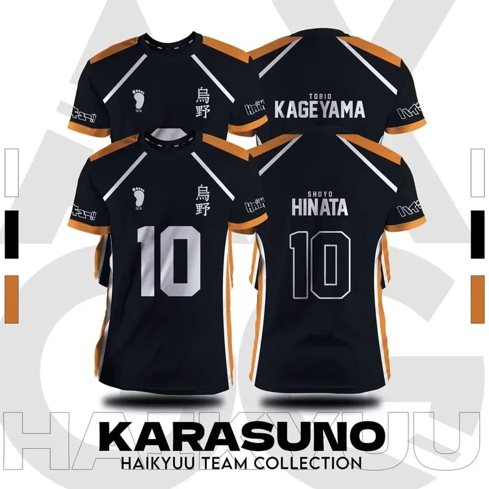 Anime Cosplay Tričko Unisex - Krátký Rukáv Volleyball Jersey Pro Muže Ženy Děti