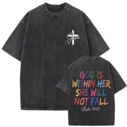 Vintage tričko s nápisem Jesus Forgive Them oversized unisex gothic streetwear top - náhled 7
