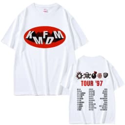 Vintage Gothic Punk Tričko Unisex Bavlna Grafický Print Rock Band Tour Streetwear Casual - náhled 5