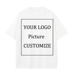 Bavlněné tričko 250g oversized unisex krátký rukáv vlastní potisk DIY kvalitní heavy tee - náhled 4