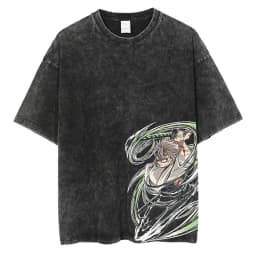 Pánské anime tričko Demon Slayer bavlna vintage japonský manga potisk unisex tee - náhled 4