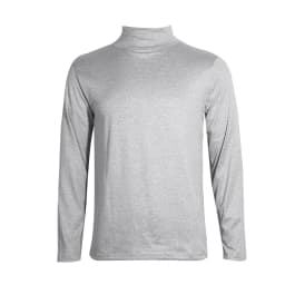 Pánské jednobarevné rolákové tričko s dlouhým rukávem jarní casual slim fit top - náhled 7