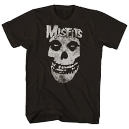 Pánské tričko lebka retro punk styl streetwear gothic černé bavlněné - náhled 6
