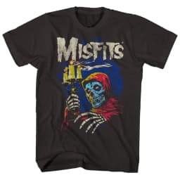 Pánské tričko lebka retro punk styl streetwear gothic černé bavlněné - náhled 5