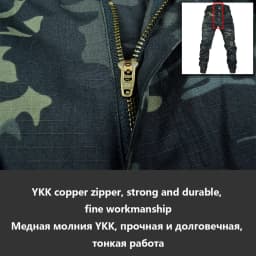 Taktické kalhoty pánské cargo ripstop outdoor hiking streetwear pracovní oblečení - náhled 6