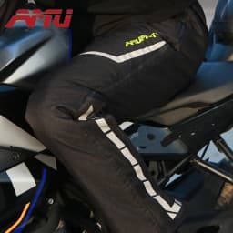 Motocyklové nepromokavé ochranné kalhoty pro muže i ženy rychloupínací termální - náhled 3
