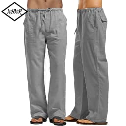 Pánské volné kalhoty s elastickým pasem - casual streetwear tepláky velkých velikostí - náhled 2