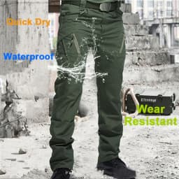 Pánské taktické cargo kalhoty letní vodotěsné rychleschnoucí outdoor hiking - náhled 3