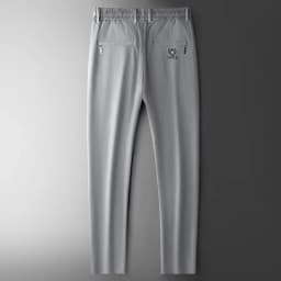 Pánské letní kalhoty z hedvábí elastické rovné casual kalhoty módní tenké - náhled 5
