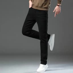 Pánské džíny business casual rovný střih stretch denim kalhoty 5 barev velikosti 28-44 - náhled 6