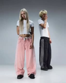 Vintage Y2K baggy džíny s výšivkou - unisex streetwear tepláky široké nohavice hip hop - náhled 3