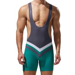 Pánský gymnastický bodysuit pro kulturistiku a zápas - sportovní spodní prádlo - náhled 2