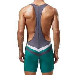 Pánský gymnastický bodysuit pro kulturistiku a zápas - sportovní spodní prádlo - náhled 4
