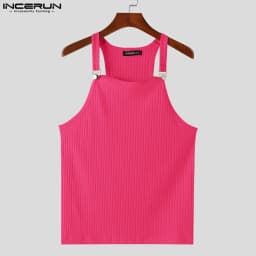 Pánské tílko bez rukávů na knoflíky letní bavlněné tričko fitness casual móda - náhled 5