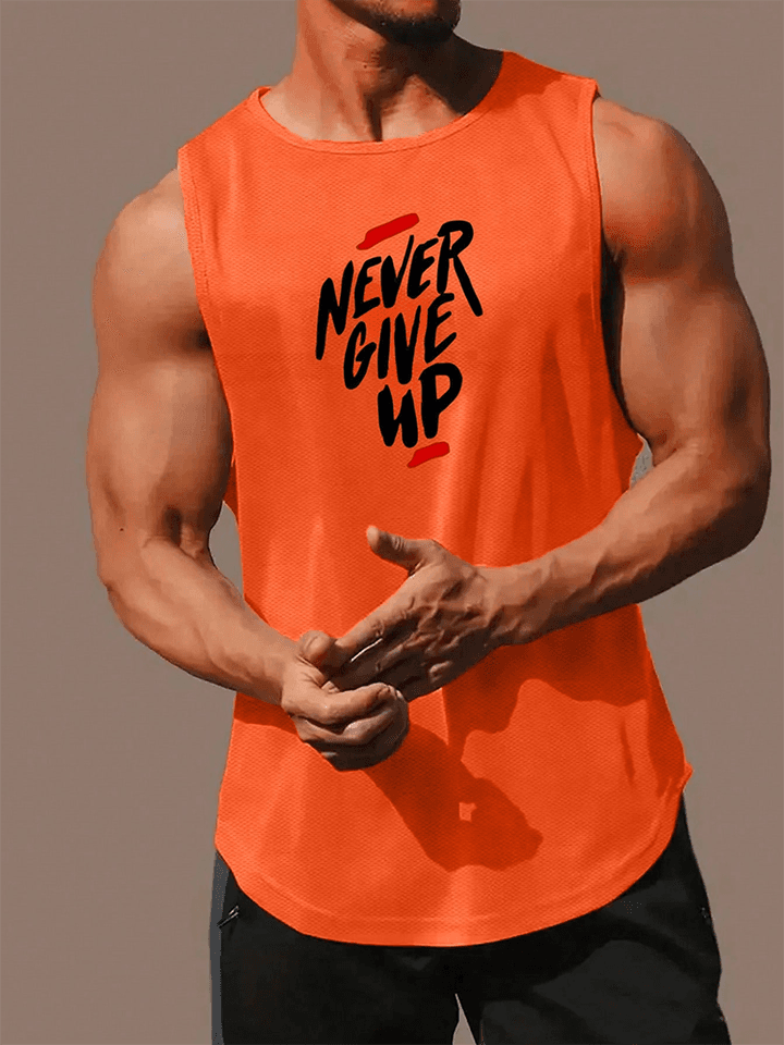 Pánské tílko na běhání a fitness - letní sportovní tričko bez rukávů s 3D potiskem