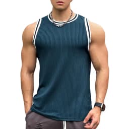 Pánské fitness tílko na posilování letní sportovní tričko bez rukávů do posilovny - náhled 2
