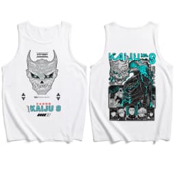 Anime tílko bez rukávů - letní tričko pro fanoušky - casual módní top - náhled 3