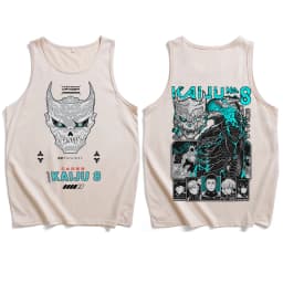 Anime tílko bez rukávů - letní tričko pro fanoušky - casual módní top - náhled 4