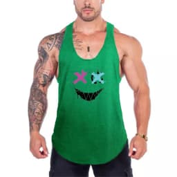 Pánské 3D tílko na fitness běh gym - letní prodyšné sportovní triko bez rukávů - náhled 6