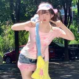 Dámské Y2K punk tričko vintage krátké zelené letní casual top sexy oblečení ženy - náhled 7