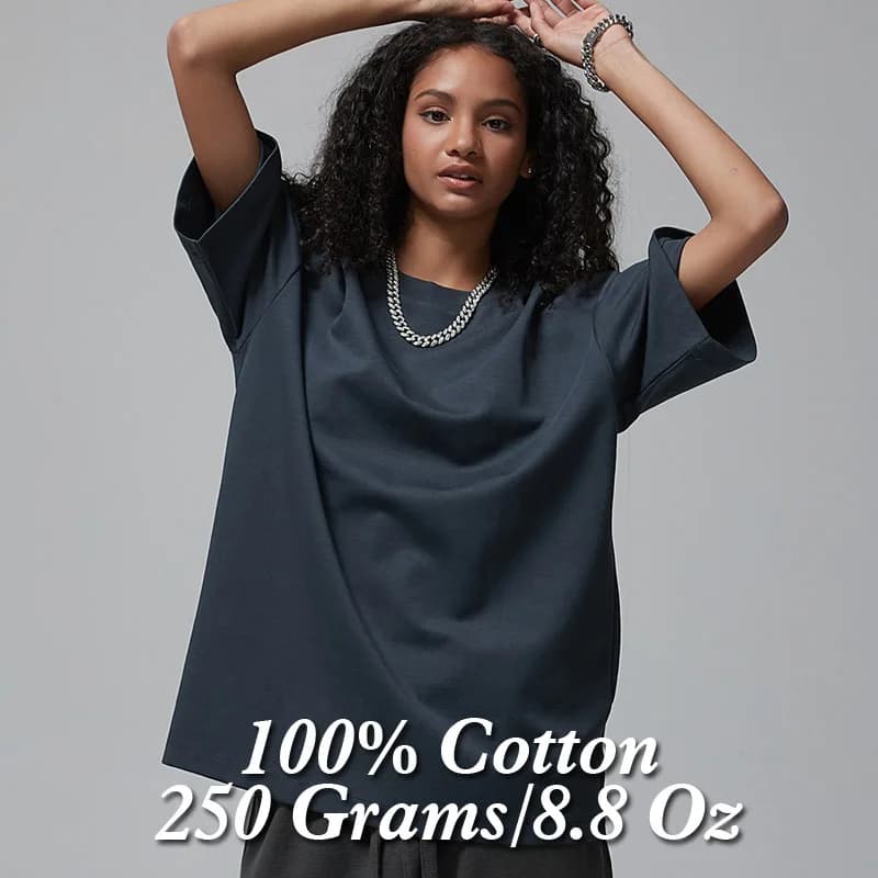 Dámské bavlněné tričko s krátkým rukávem oversized hip hop tee 100% bavlna 250gsm