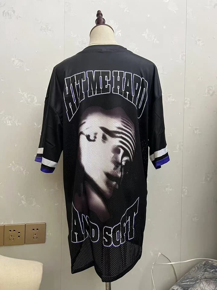 Oversized tričko s kórejským nápisem unisex letní bavlněné tričko s potiskem