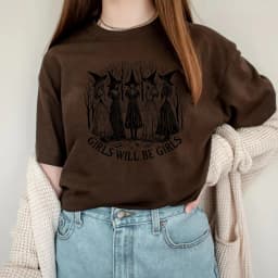 Dámské Halloween tričko s vtipným motivem čarodějky - vintage styl pro ženy a dívky - náhled 3