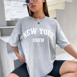 Dámské grafické tričko s potiskem anime streetwear styl retro 2000s bavlna - náhled 2