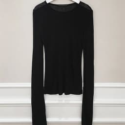 Dámské tričko s dlouhým rukávem elastické slim fit Korean style sexy top - náhled 5