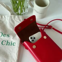 Dámské kožené crossbody kabelky - mini klopová taška přes rameno pro telefon - náhled 3