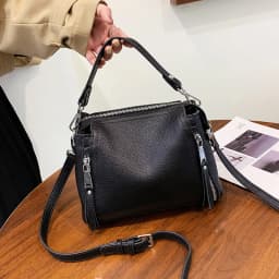 Dámské kožené kabelky pravá kůže přes rameno elegantní luxusní tote bag messenger - náhled 5