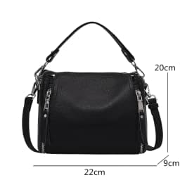 Dámské kožené kabelky pravá kůže přes rameno elegantní luxusní tote bag messenger - náhled 6