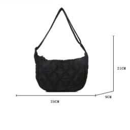 Dámská vyšívaná crossbody kabelka velká kapacita messenger taška přes rameno - náhled 4