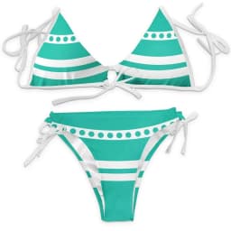 Dámské plavky bikini anime cosplay kostým letní plavecké oblečení na párty - náhled 2