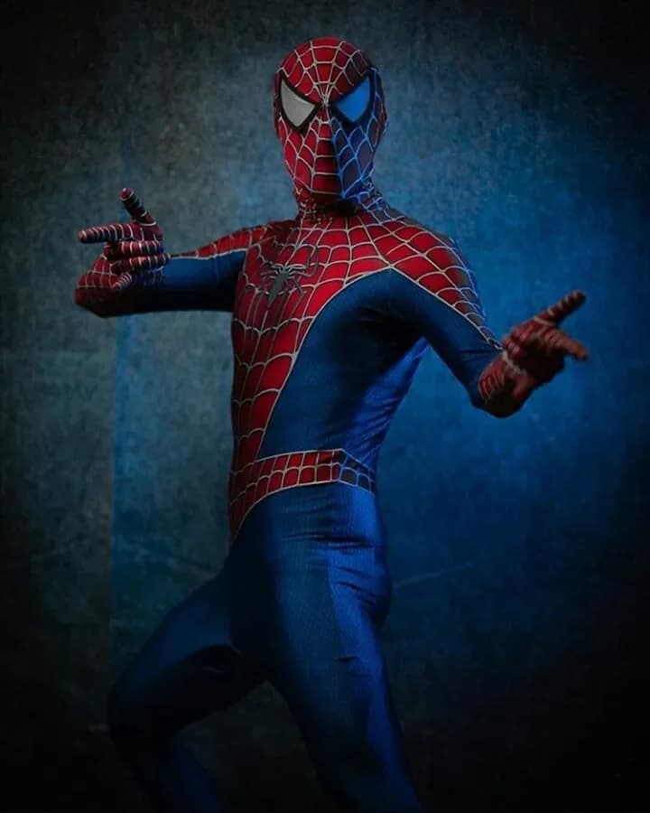 Halloweenský kostým Spiderman 3D tisk dospělý zentai oblek superhrdina maskot