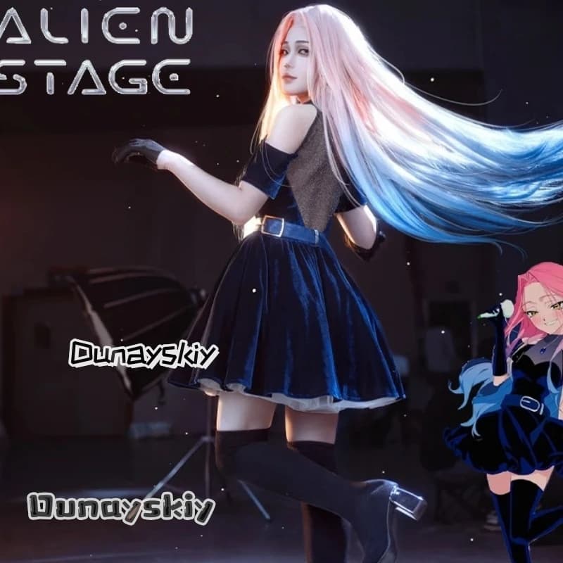 Kostým Anime Mizi Cosplay Šaty Dámské Halloween Večerní Outfit Párty Oblečení
