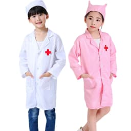 Dětské karnevalové kostýmy doktor zdravotní sestra uniformy pro chlapce dívky roleplay - náhled 2