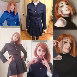Anime Cosplay Kostým Dívčí Uniforma s Tetováním Kompletní Set pro Ženy - náhled 4