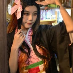 Anime Nezuko kostým pro cosplay - kimono, paruka a doplňky pro dospělé i děti - náhled 7