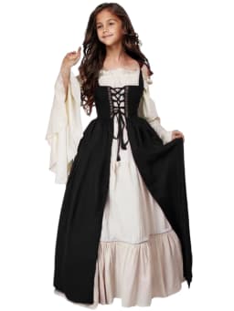 Středověké renesanční kostýmy pro ženy viktoriánské princezna steampunk šaty dlouhé plus size - náhled 6